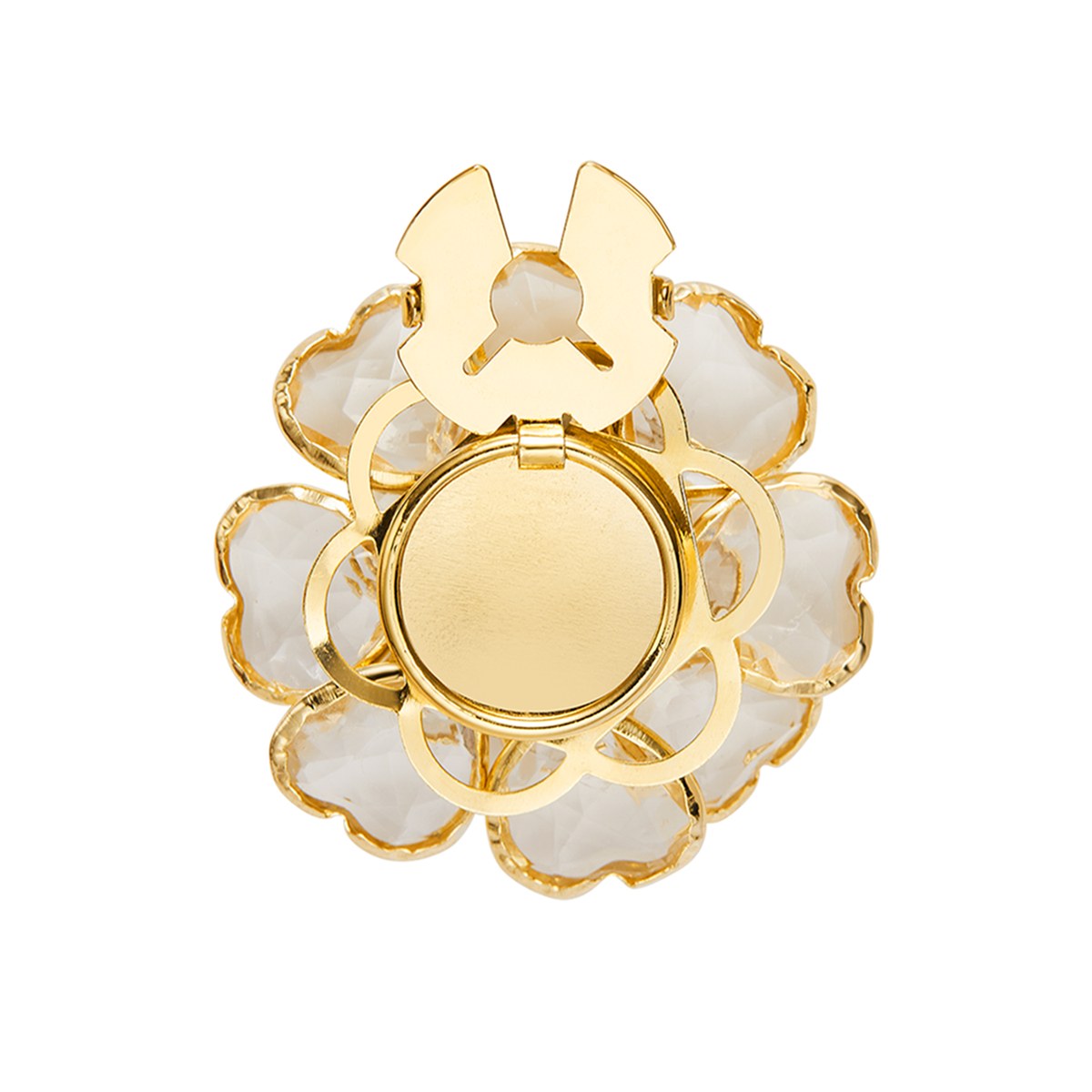 Camélia Cristal – cache-bouton de manchette Coup de Fleur