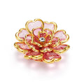Camélia Rosé – cache-bouton de manchette Coup de Fleur