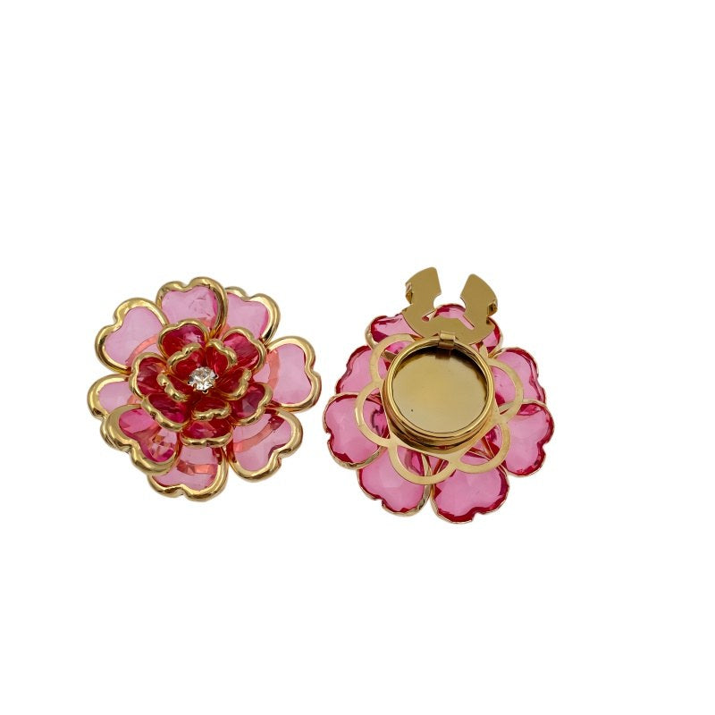 Camélia Rosé – cache-bouton de manchette Coup de Fleur