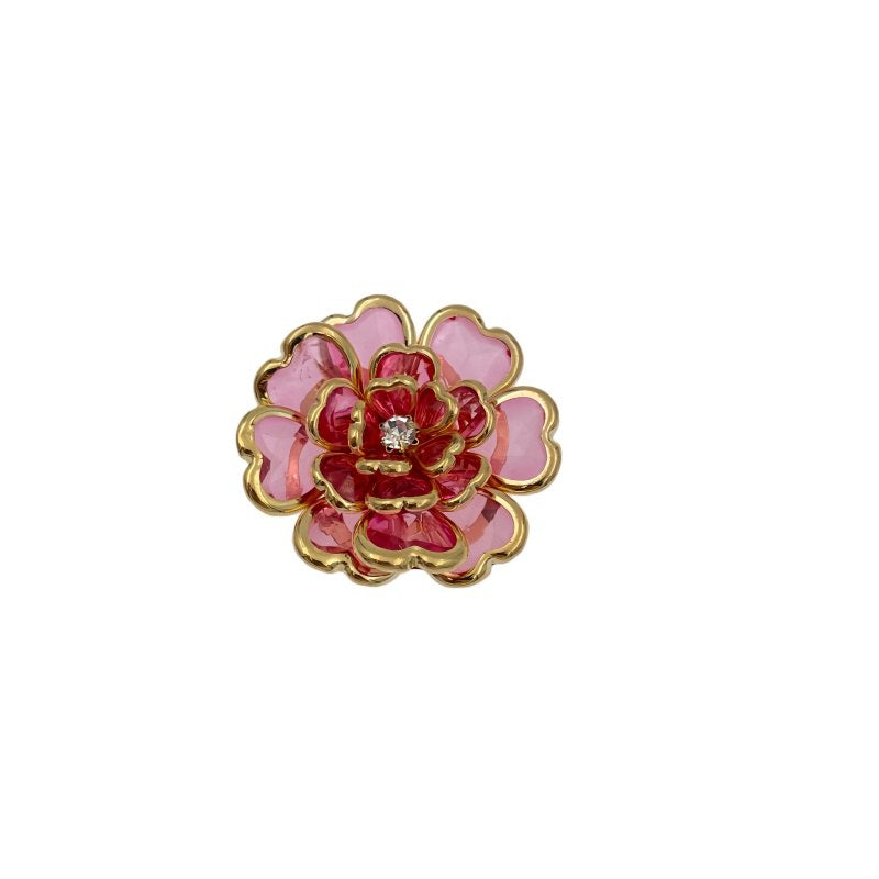 Camélia Rosé – cache-bouton de manchette Coup de Fleur