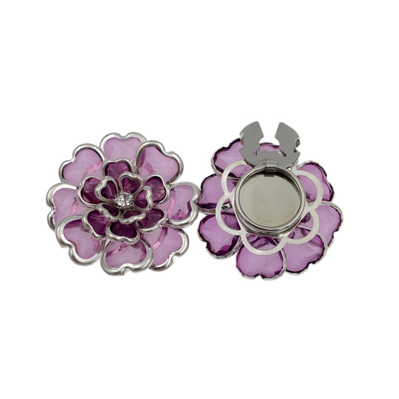 Camélia Lilas – cache-bouton de manchette Coup de Fleur