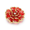 Camélia Rouge – cache-bouton de manchette Coup de Fleur