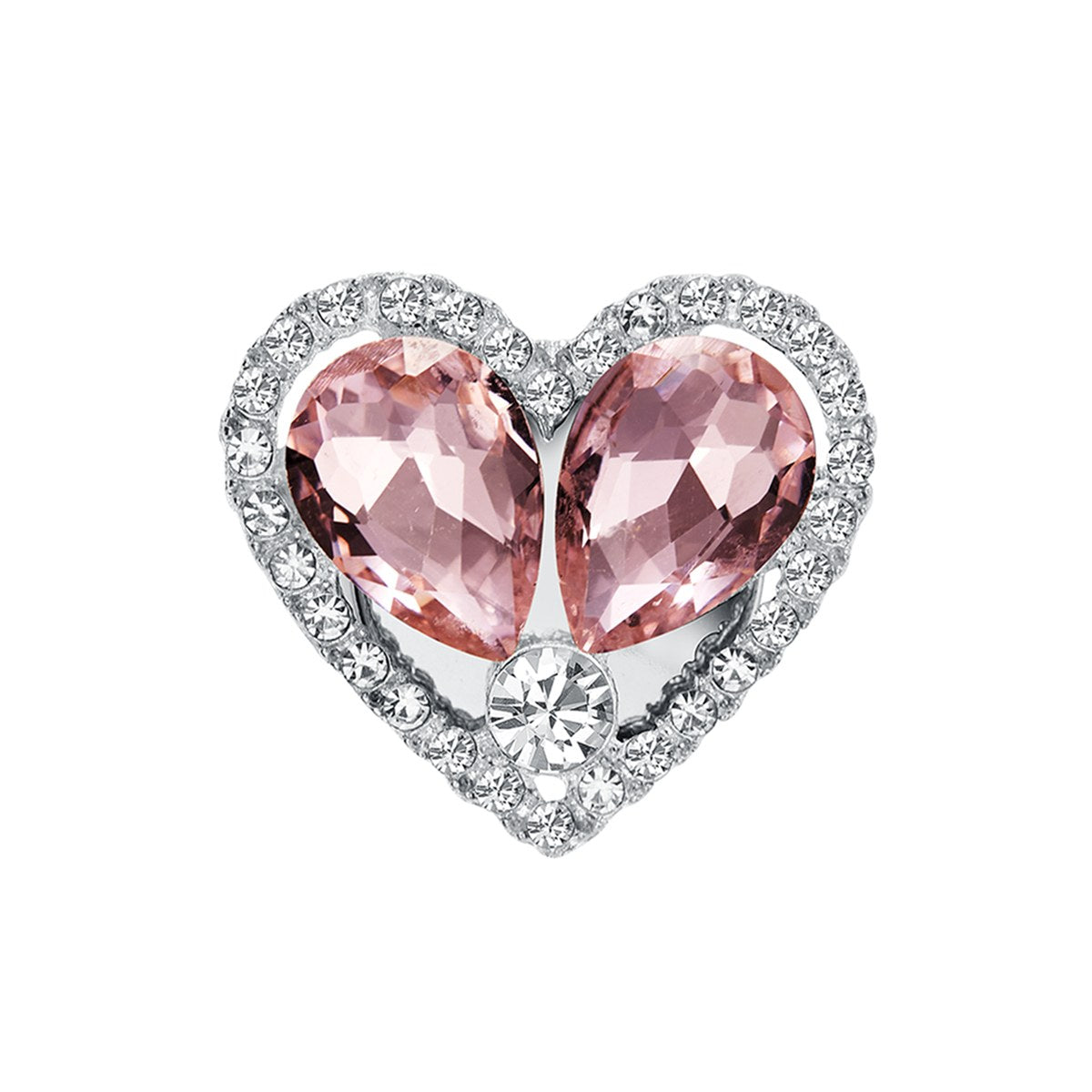 Cœur Rosé – cache-bouton de manchette Coup de Fleur