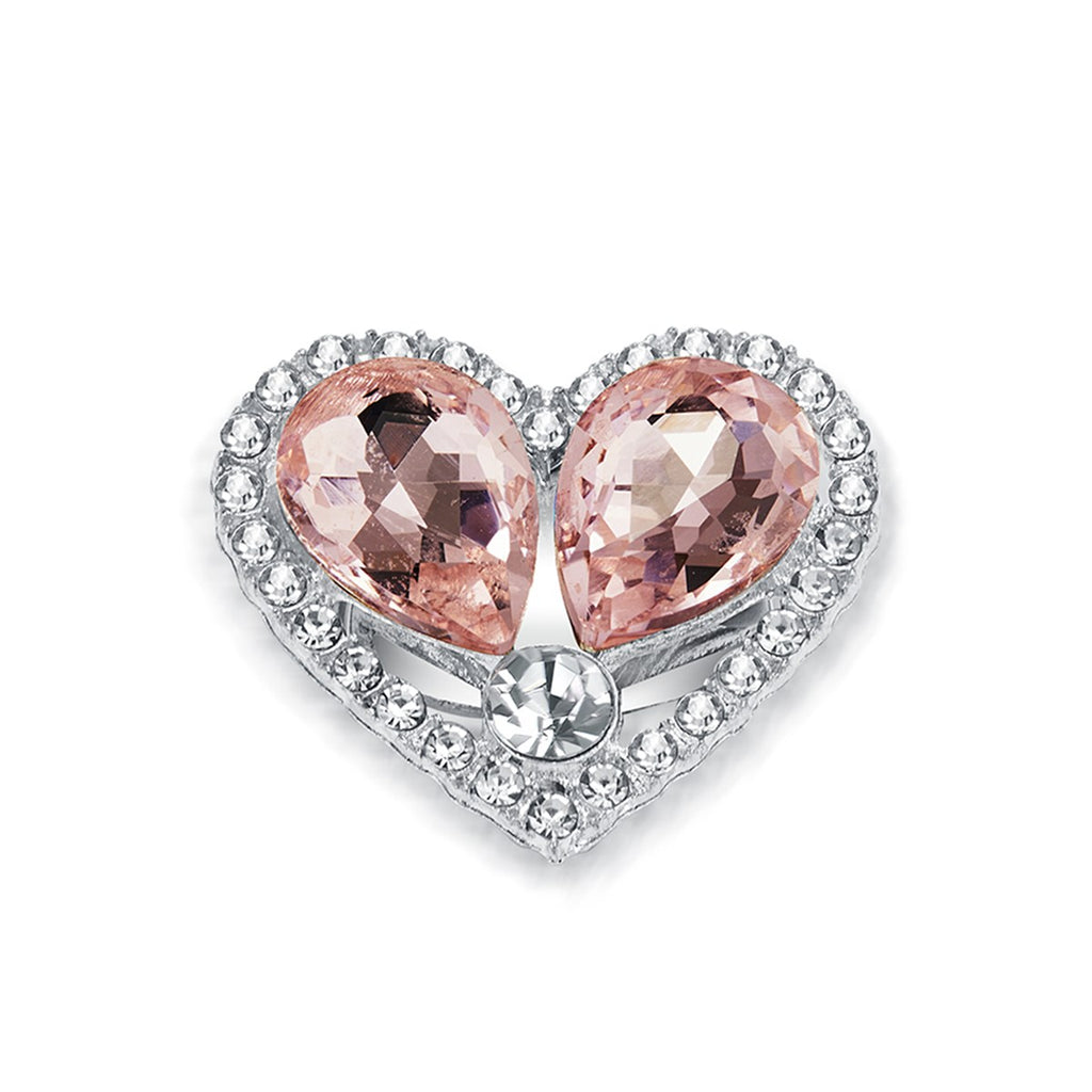 Cœur Rosé – cache-bouton de manchette Coup de Fleur