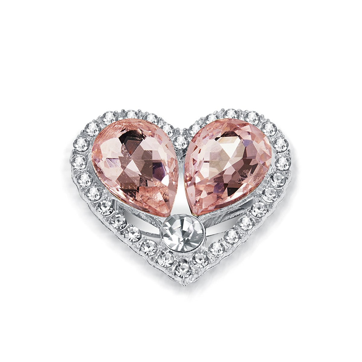 Cœur Rosé – cache-bouton de manchette Coup de Fleur