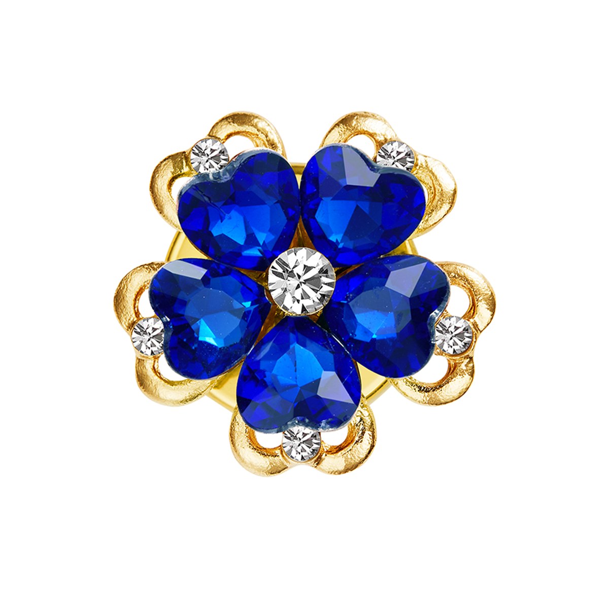 Saphir Nuit – cache-bouton de manchette Coup de Fleur