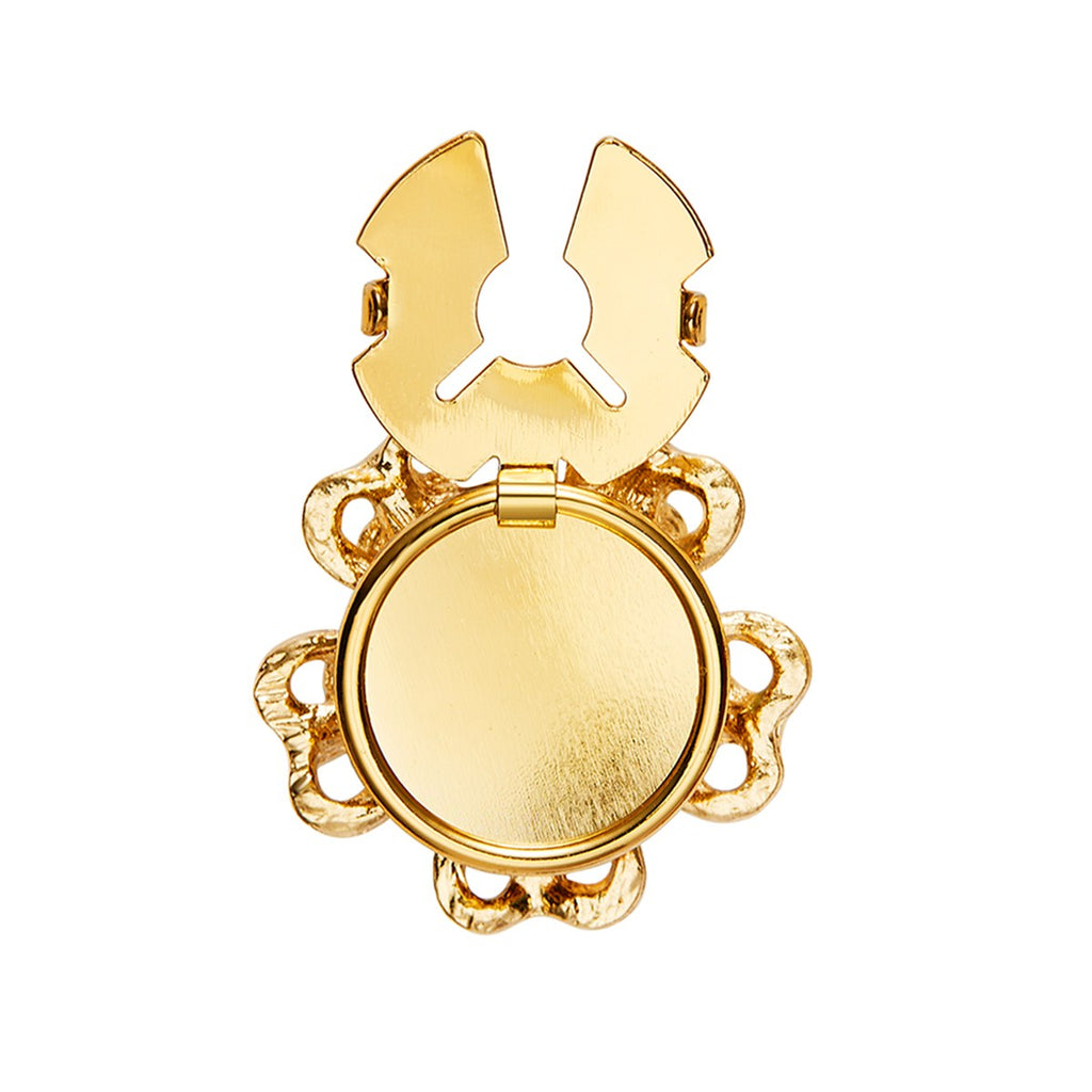 Saphir Nuit – cache-bouton de manchette Coup de Fleur