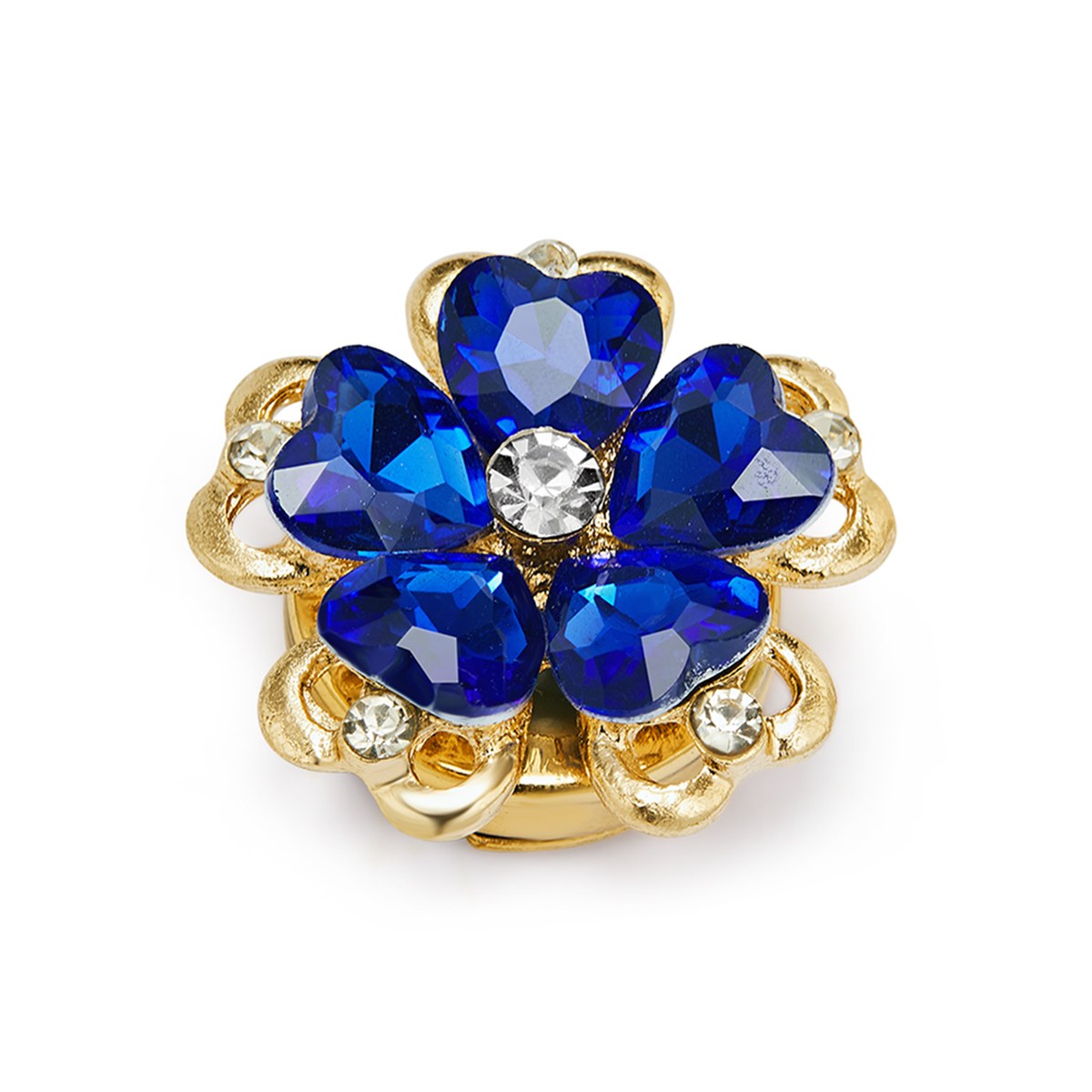 Saphir Nuit – cache-bouton de manchette Coup de Fleur