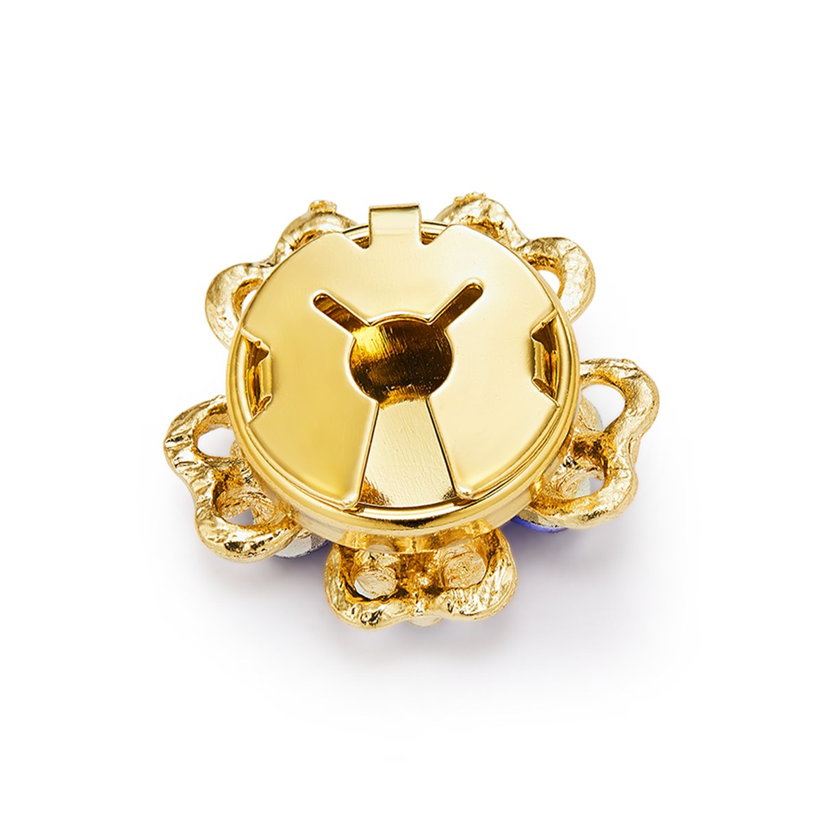 Saphir Nuit – cache-bouton de manchette Coup de Fleur