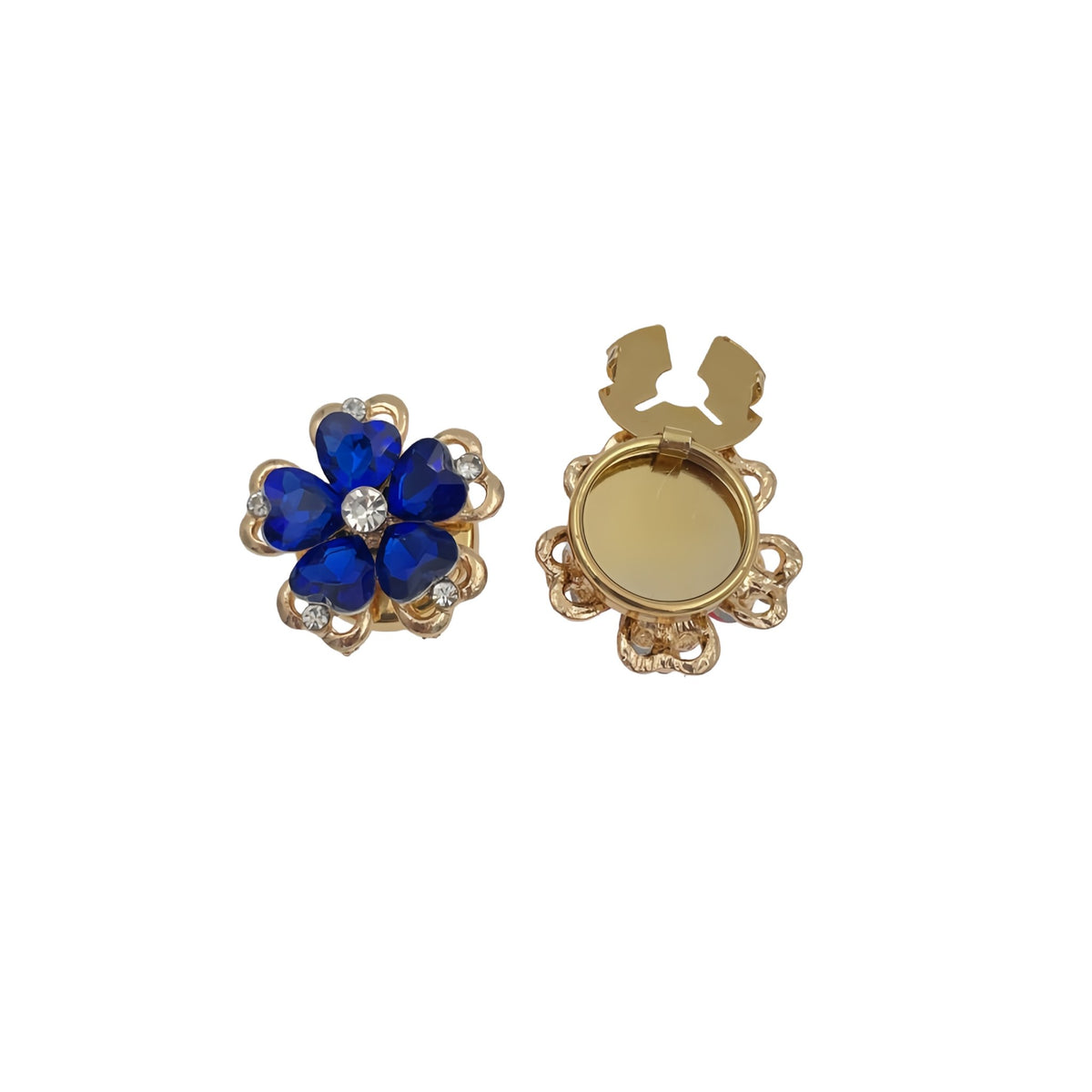 Saphir Nuit – cache-bouton de manchette Coup de Fleur