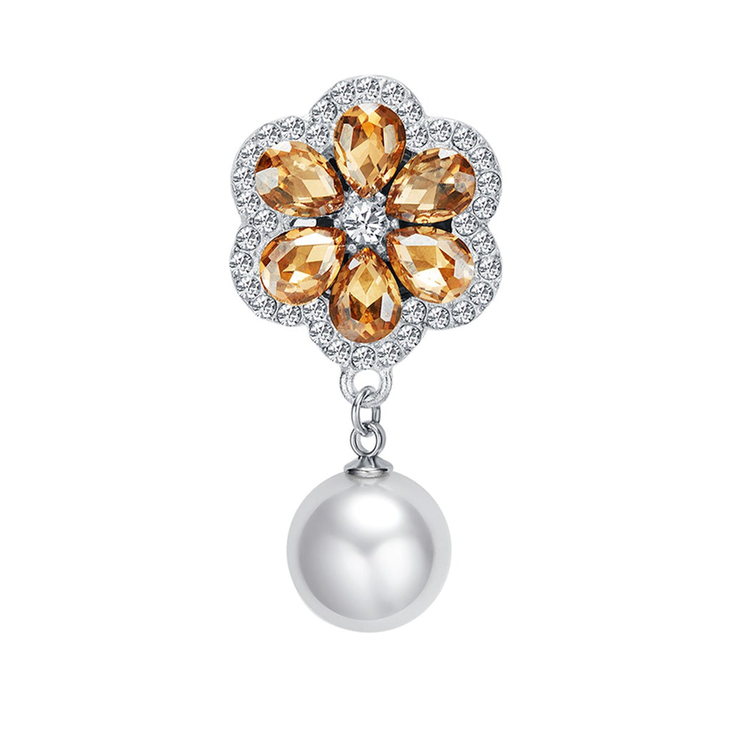 Ambre Royale – cache-bouton de manchette Coup de Fleur