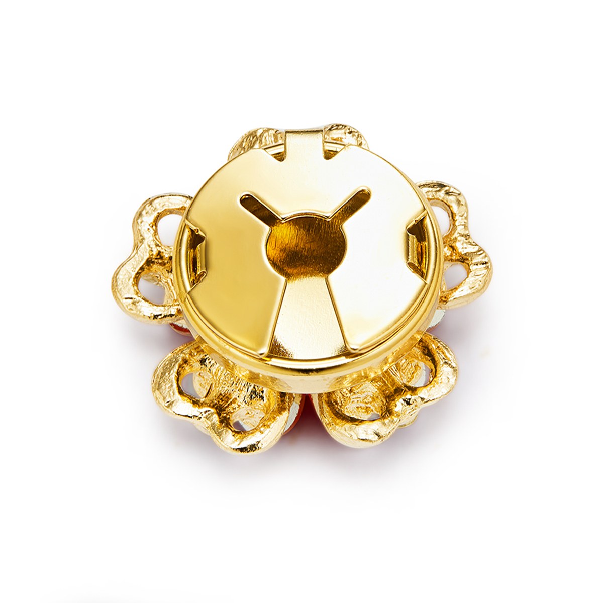 Rubis Passion – cache-bouton de manchette Coup de Fleur