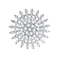 Étoile Givrée – cache-bouton de manchette Coup de Fleur