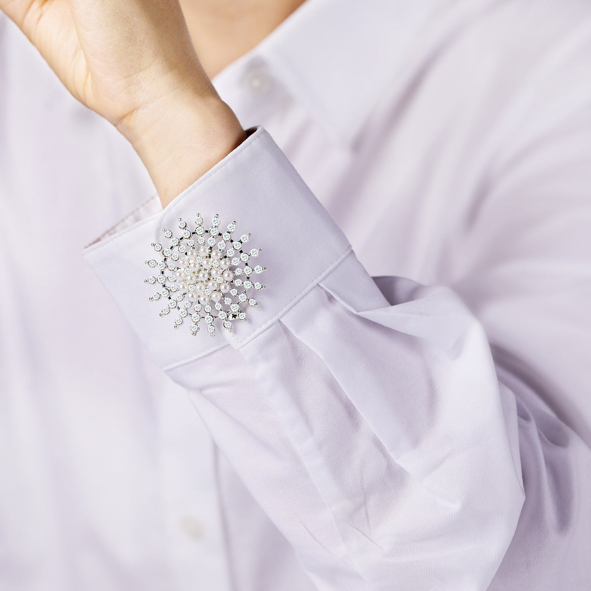 Étoile Givrée – cache-bouton de manchette Coup de Fleur