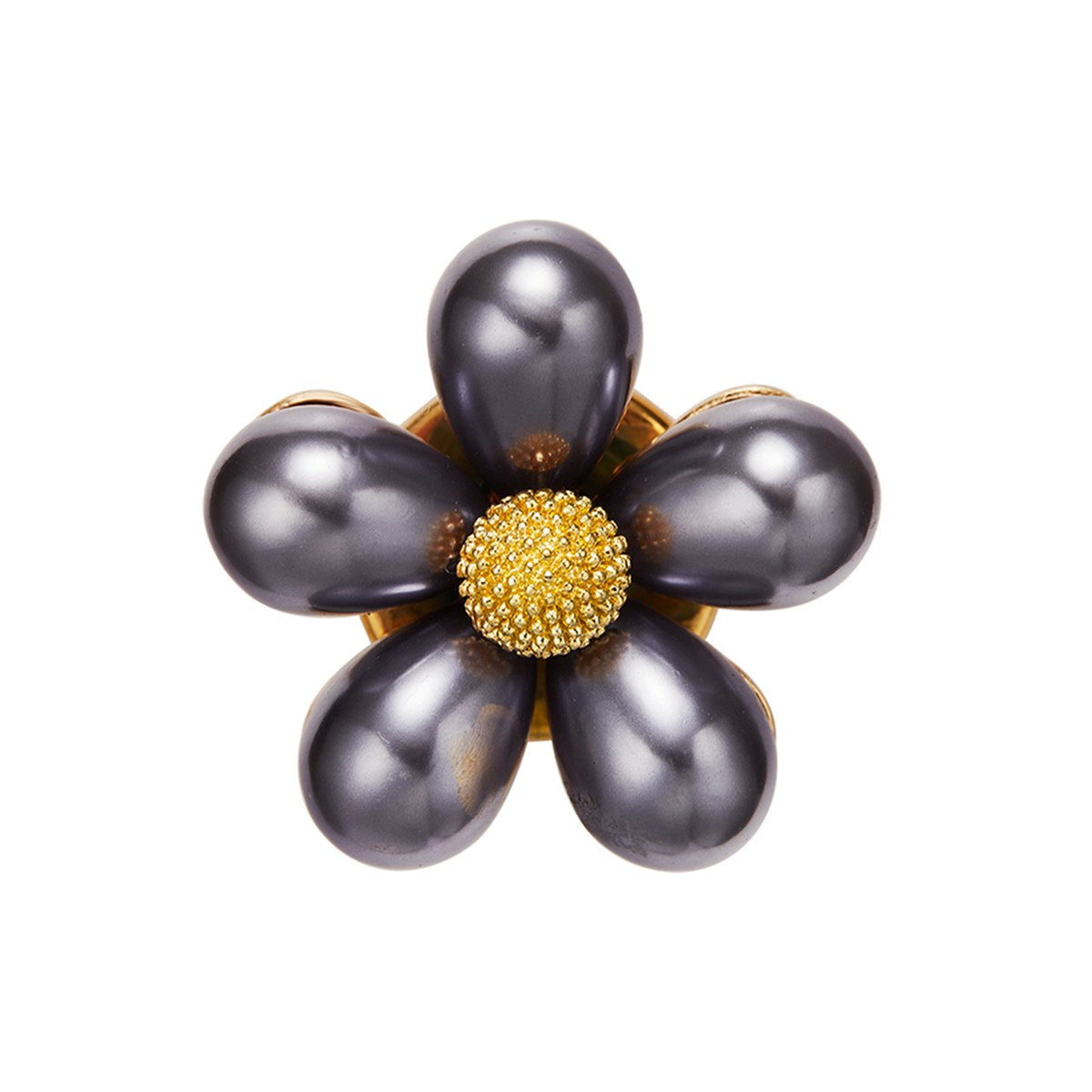 Perle Nuit – cache-bouton de manchette Coup de Fleur