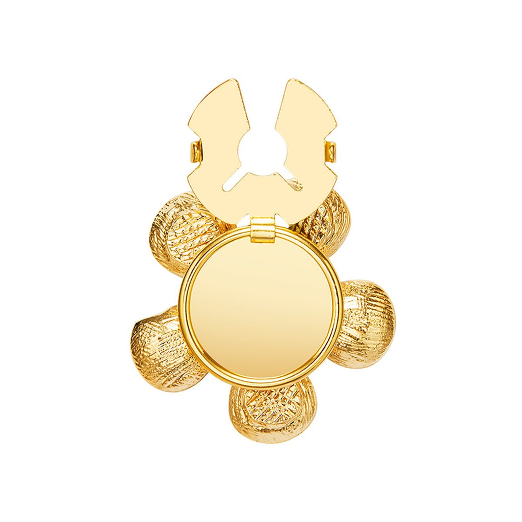 Perle Ivoire – cache-bouton de manchette Coup de Fleur