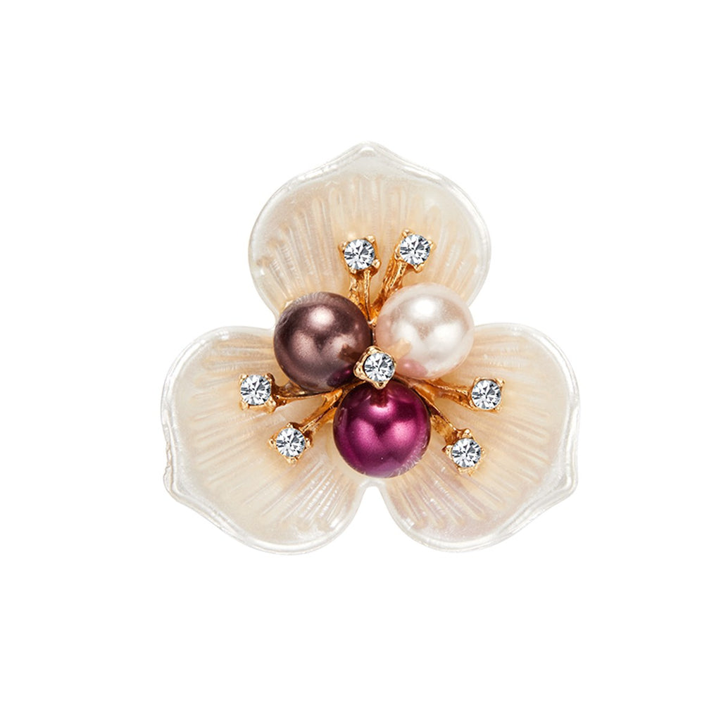 Pensée Givrée – cache-bouton de manchette Coup de Fleur