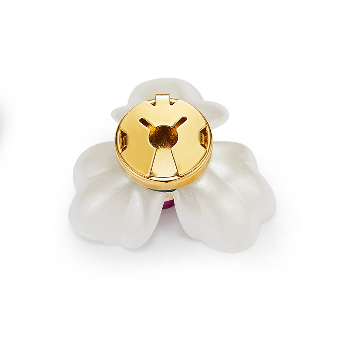 Pensée Aurore – cache-bouton de manchette Coup de Fleur
